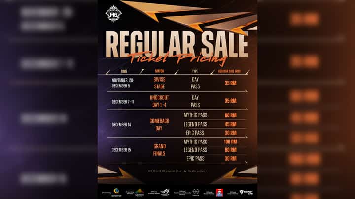 Get your tickets for the M6 World Championship!