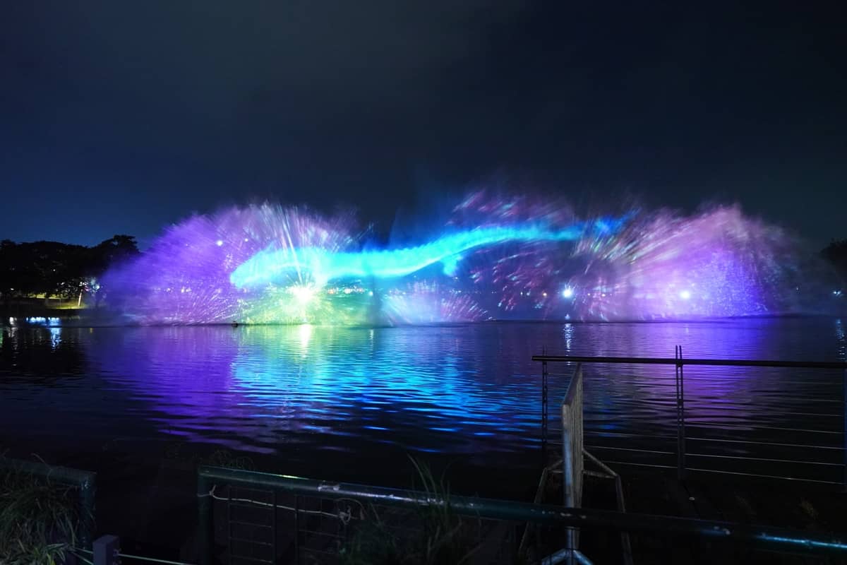 Fountain of lights.