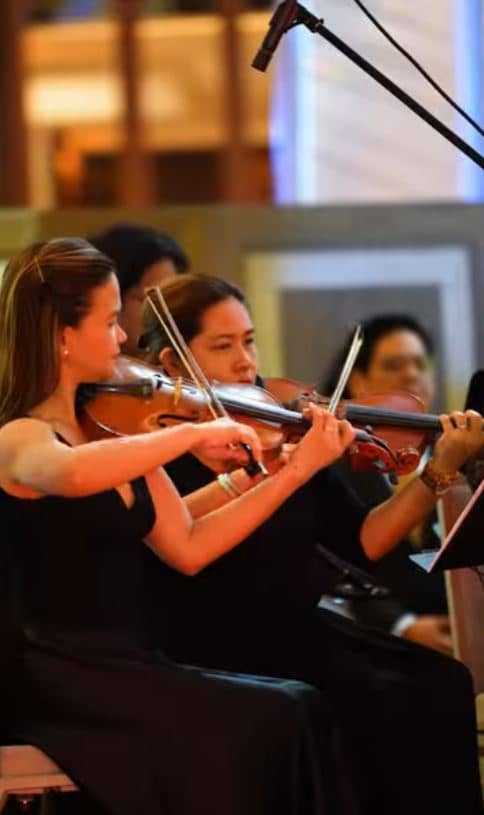 Live orchestra.