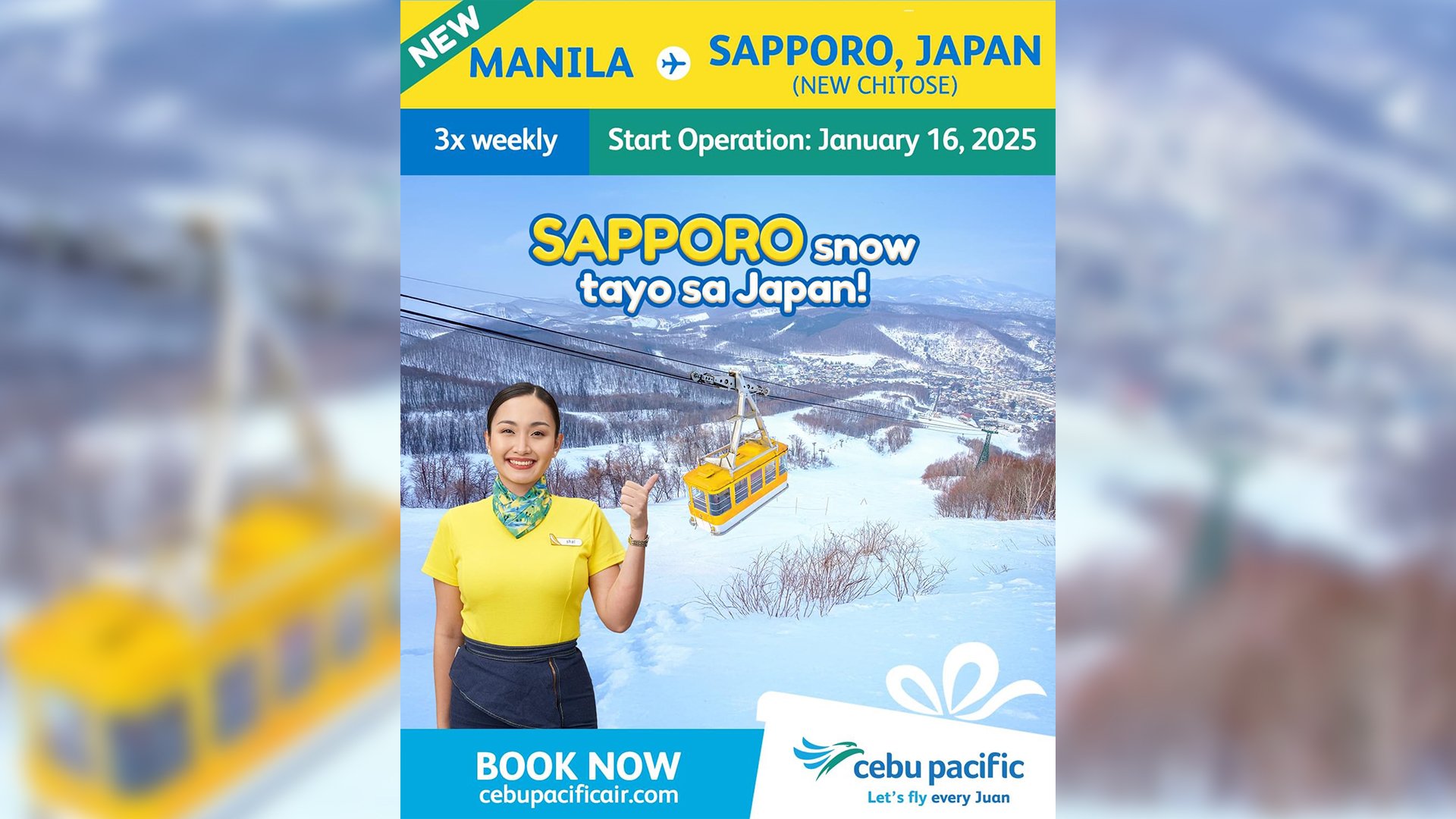 Cebu Pacific will soon fly to Sapporo!