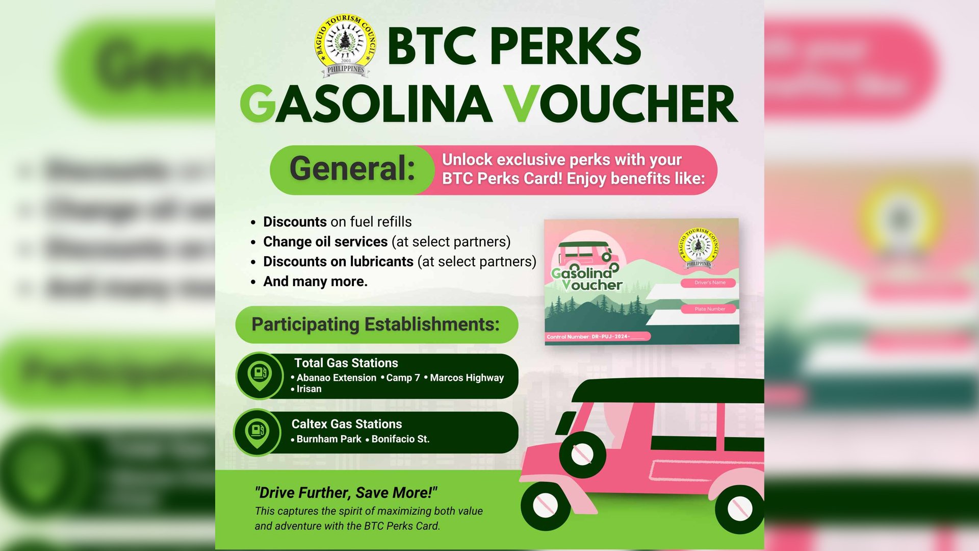 Baguio transport sector receives ‘Gasolina Vouchers’