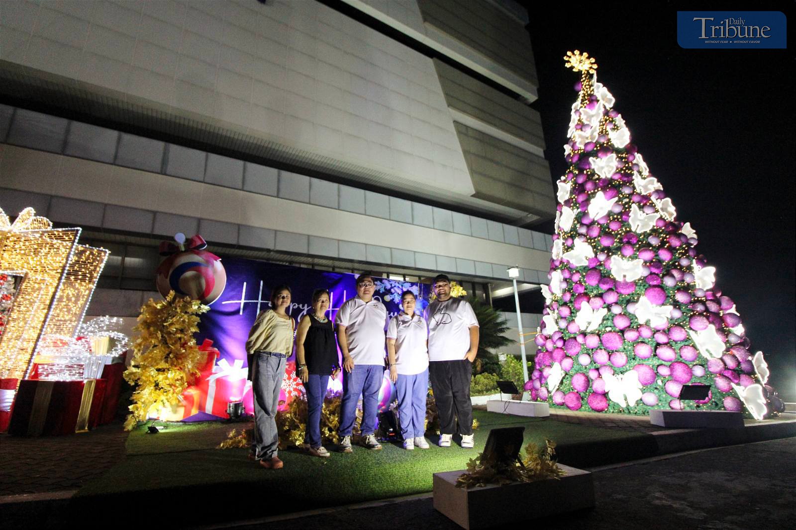 Tree lighting at AFAB