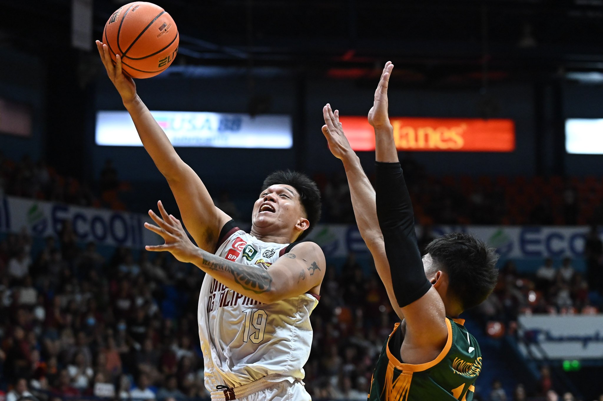 BACK ON TRACK: Fighting Maroons send Tamaraws packing