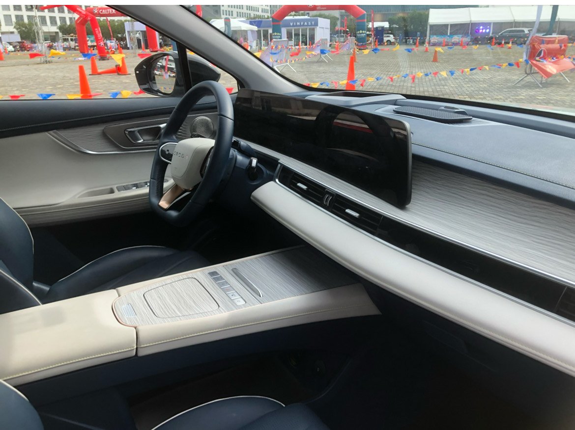 Step inside, and you’ll find two enormous screens, each 12.3 inches wide. Think of your favorite iPad, but doubled in size and built into the dashboard.
