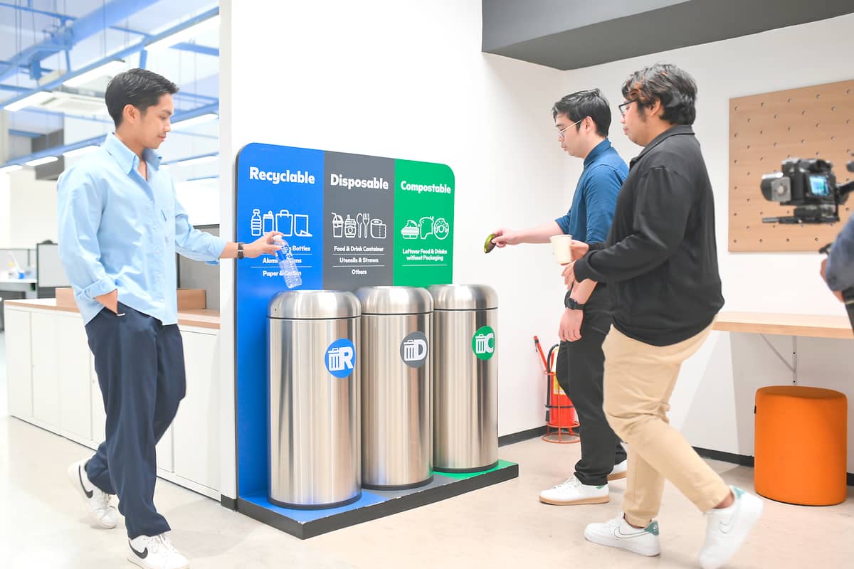 SM Prime’s SM Waste-Free Future campaign promotes responsible waste segregation through its easy-to-follow Recyclable, Disposable, and Compostable (RDC) labeling system.