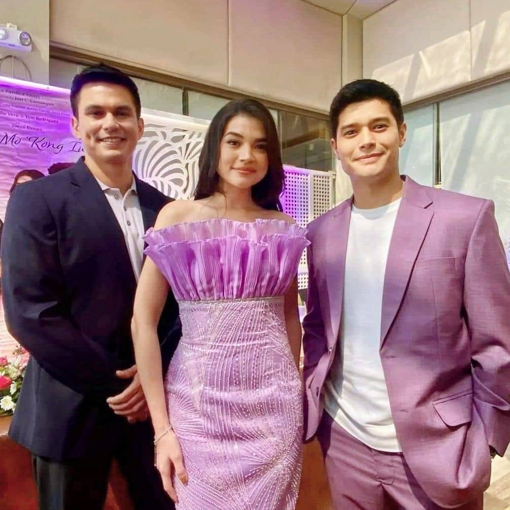 Lead stars of ‘Huwag Mo ’Kong Iwan’, (from left) Tom Rodriguez, Rhian Ramos and JC de Vera.