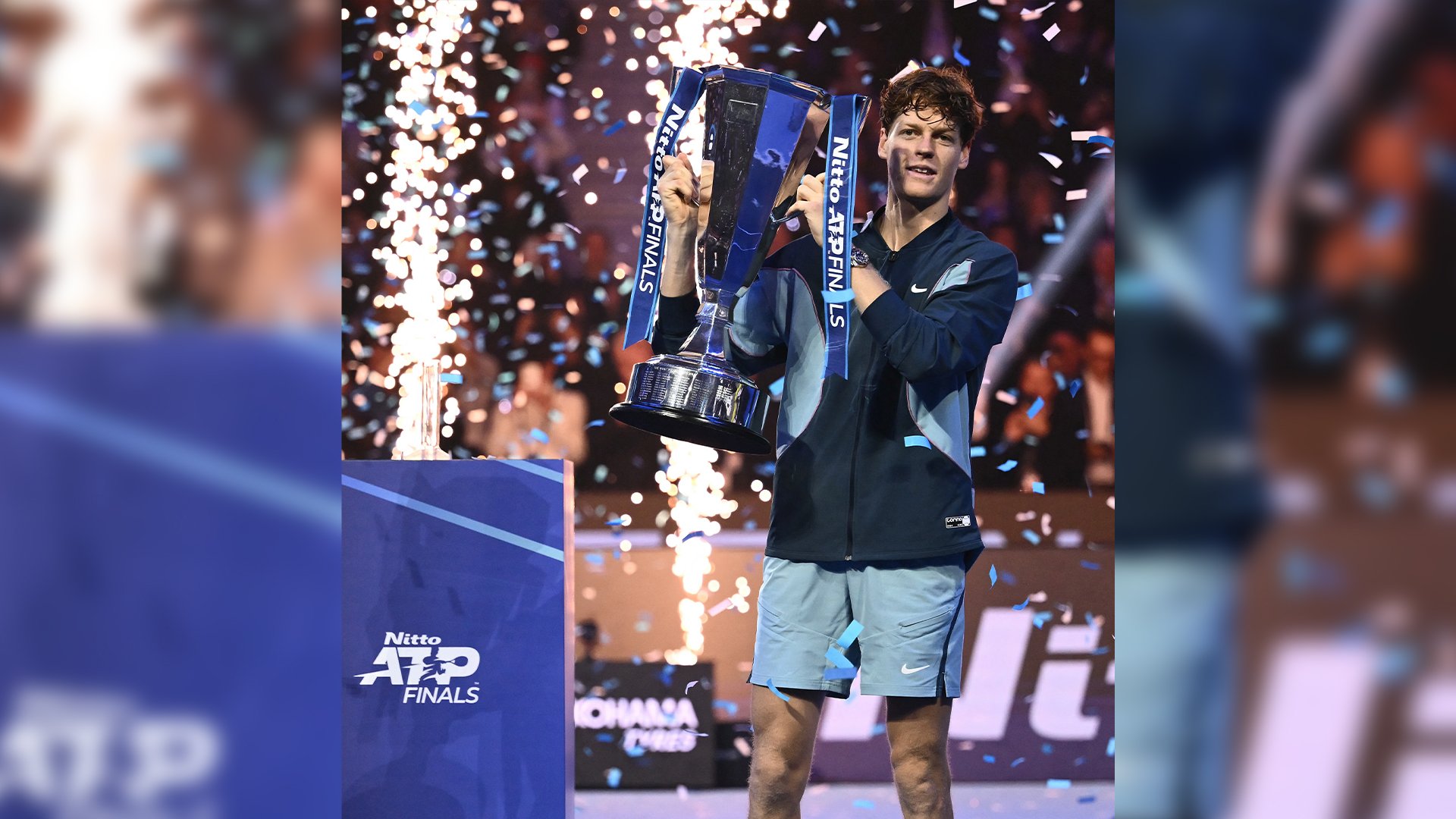 LOVE THE SINNER: Italian star bags ATP Finals title at home