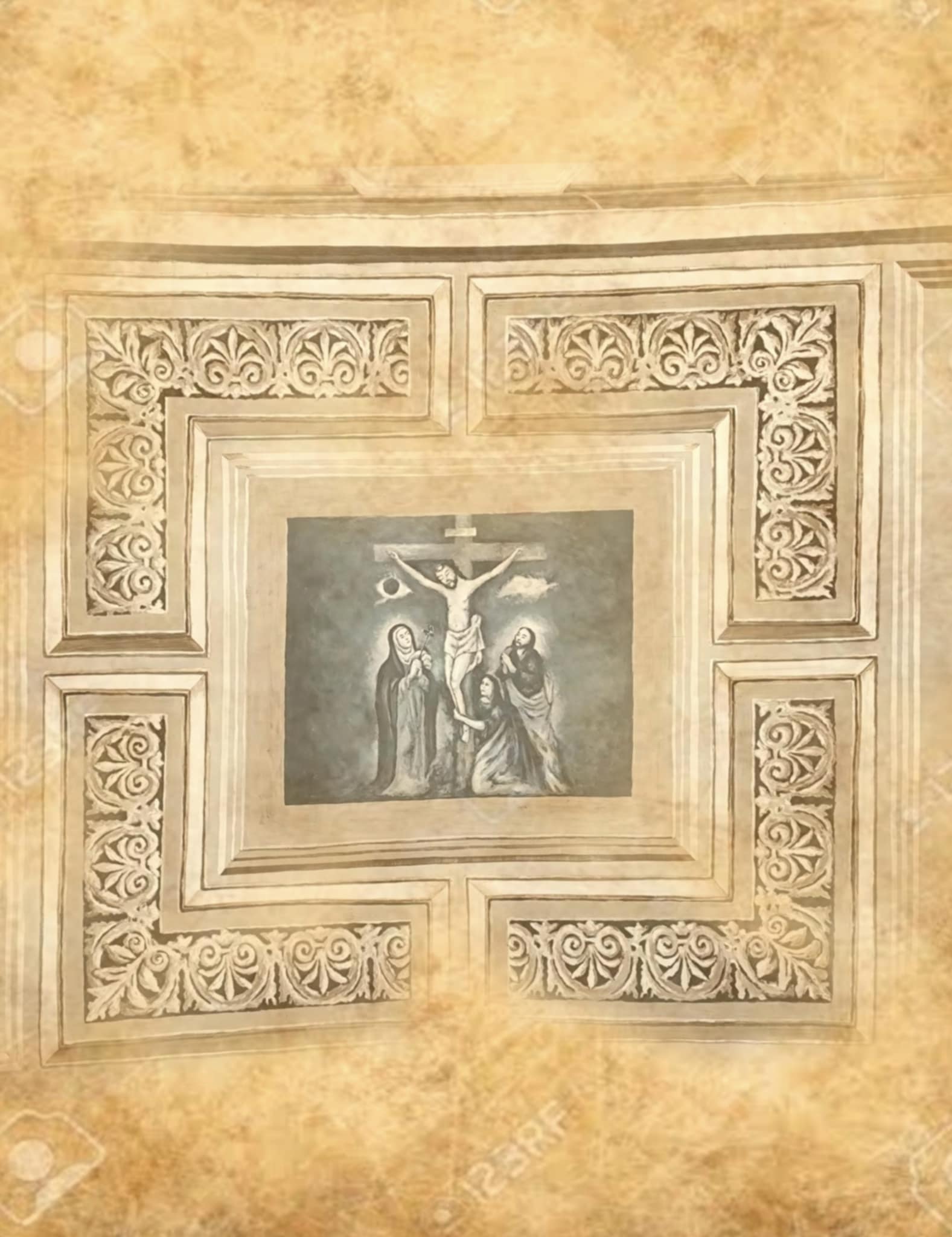 Custodio’s visualization of a ceiling painting.