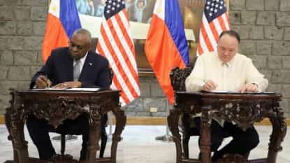 Teodoro, Austin sign military info pact