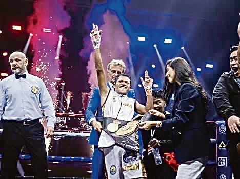 Saludar stuns Venezuelan puncher