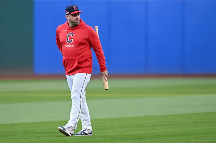 Stephen Vogt gets feted as MLB Manager of the Year after leading the Cleveland Guardians to a deep playoff run.