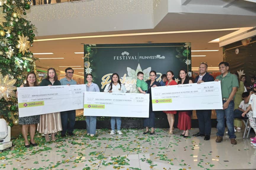 Filinvest Malls Gift Giving: Hemophilia Advocates Philippines (HAP), Social Services Department of Muntinlupa City and Down Syndrome Association Philippines Inc. (DSAPI).