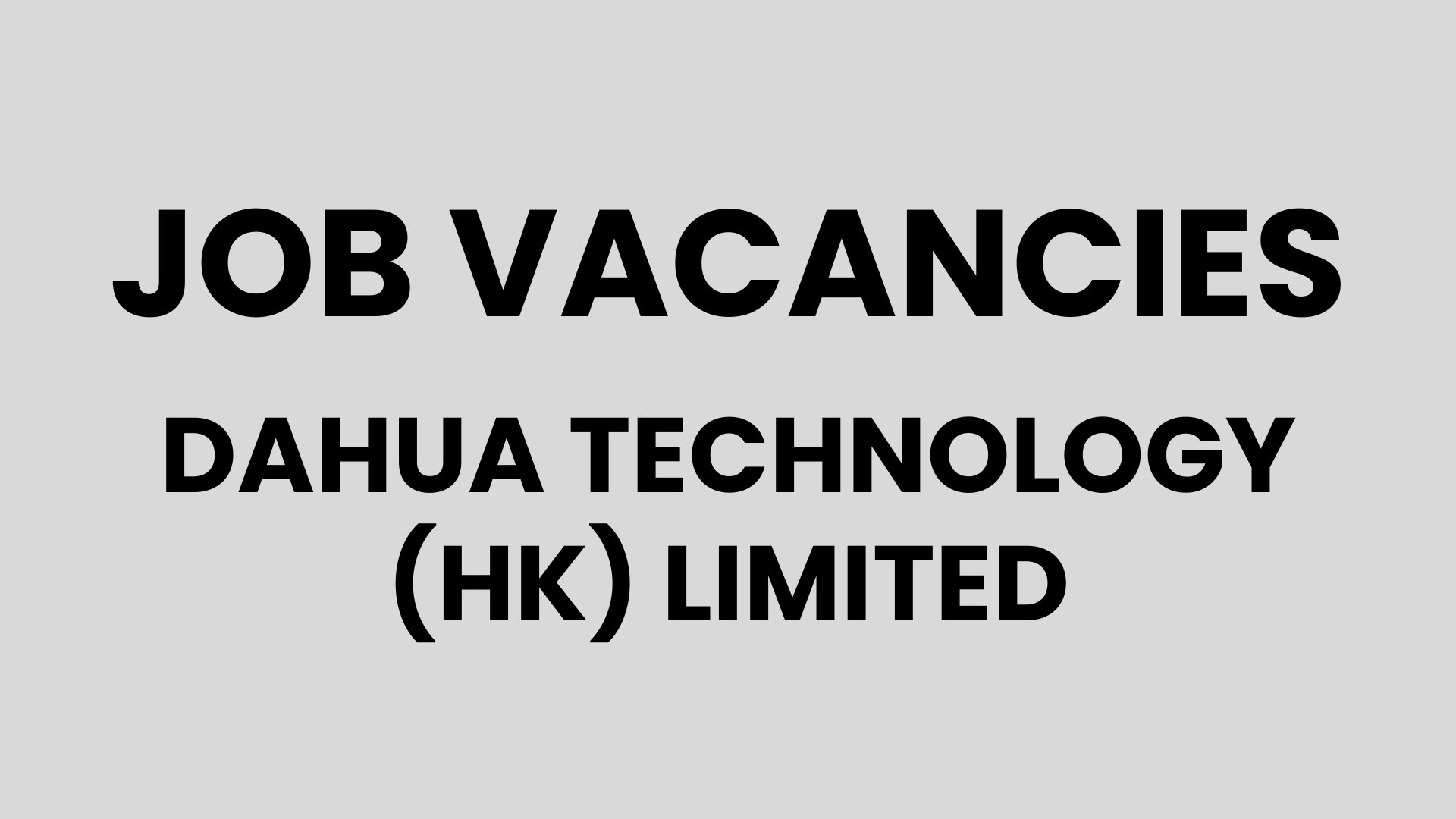 Dahua Technology (HK) Limited