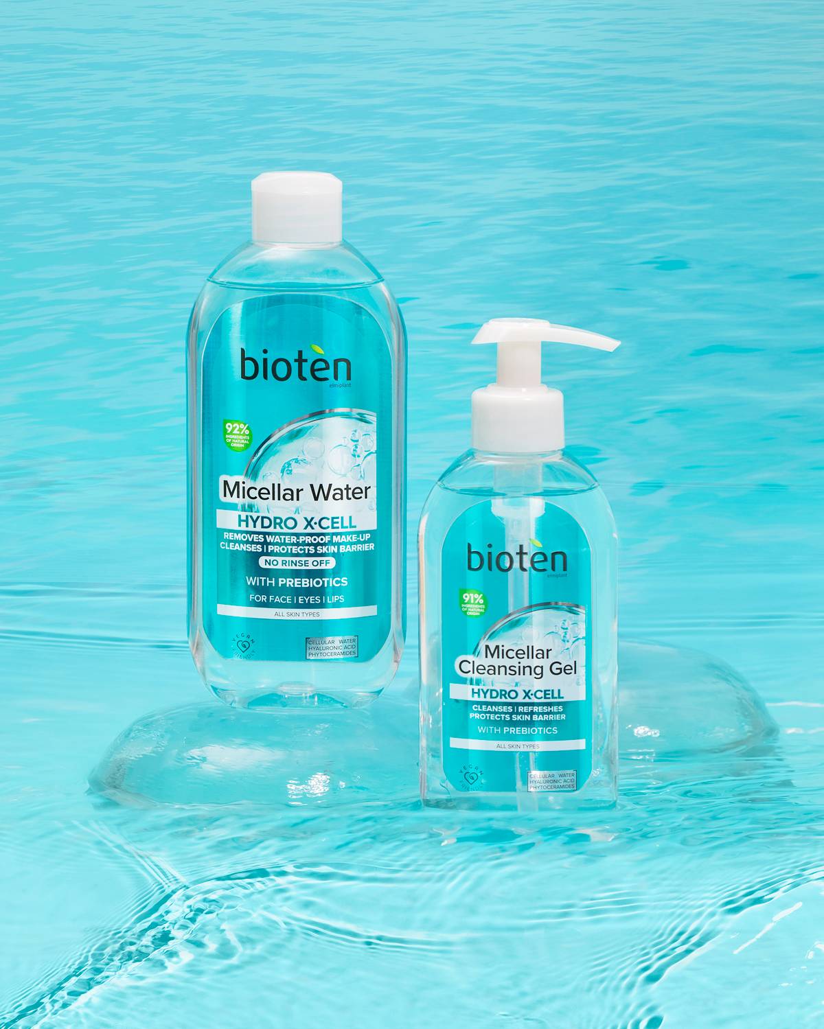 Bioten Hydro XCell Cleansers.