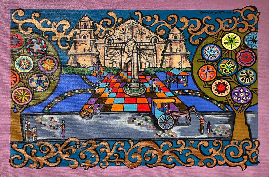 "Pasko Na" by Reuben Laurente – Acrylic on Canvas 60.9 x 45.8 cm.