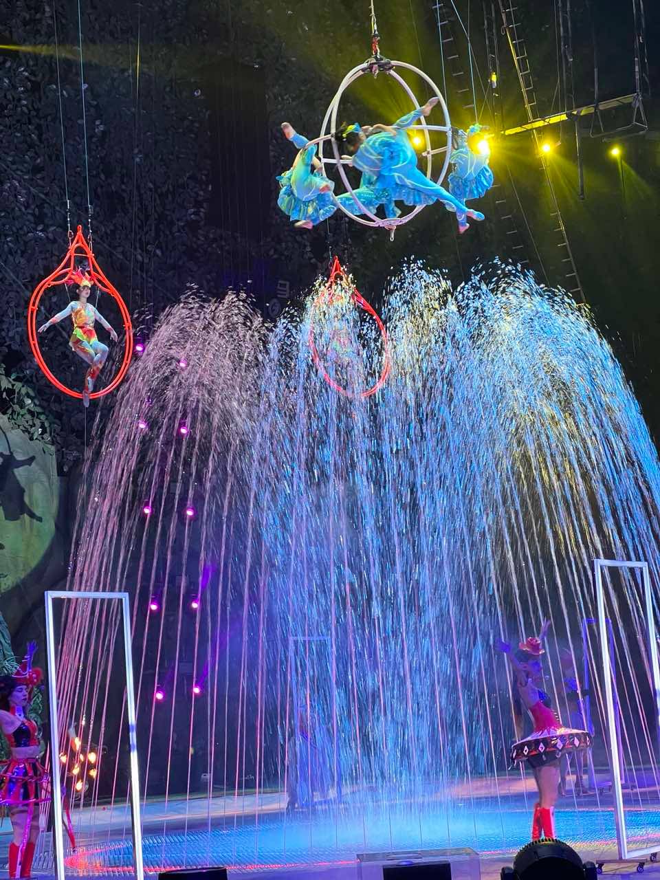 Hold your breath: Lingling Circus acrobats.