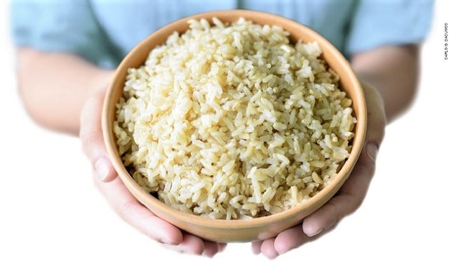New order: Brown, half-cup rice