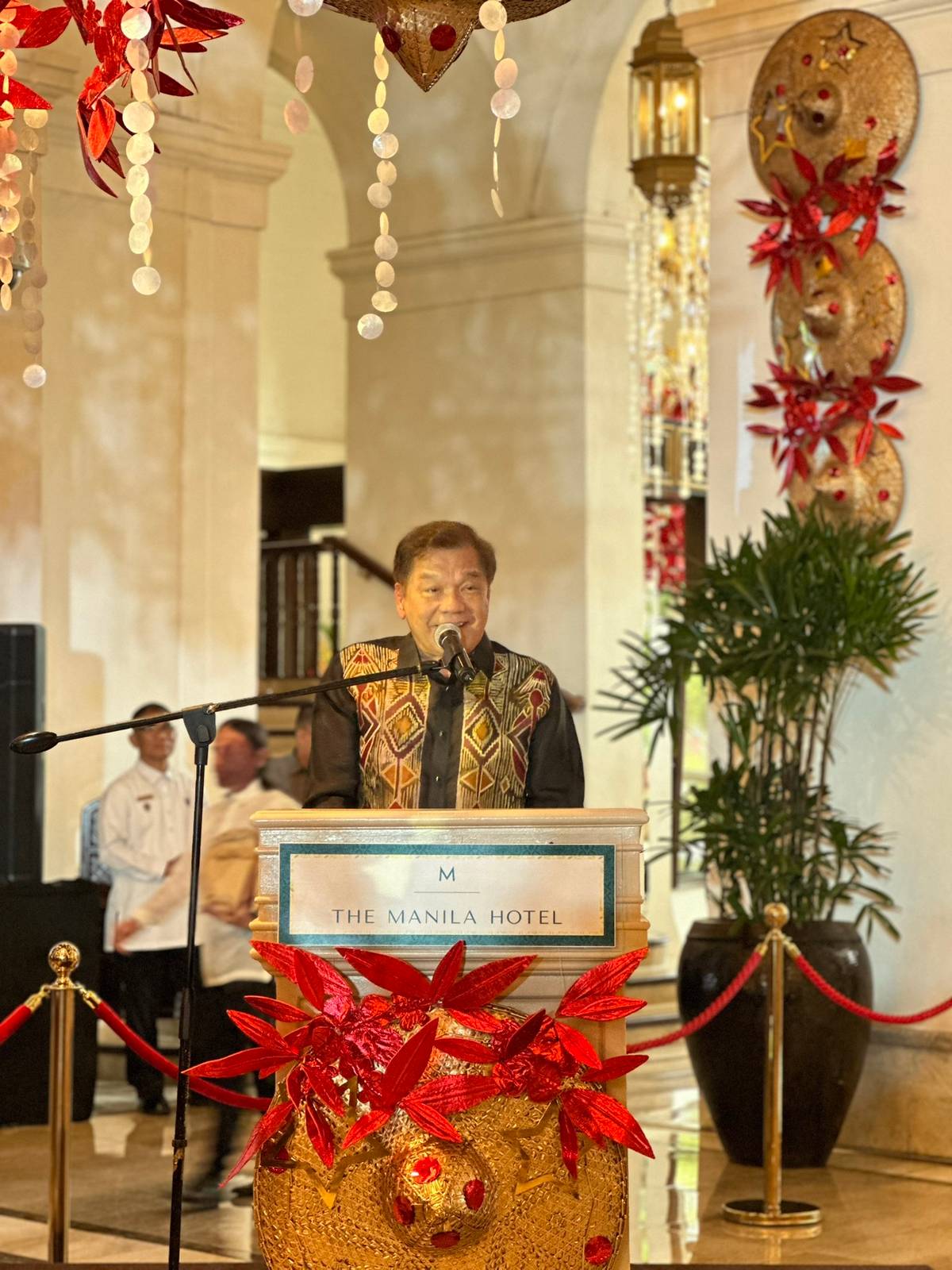 The Manila Hotel’s president Atty. Jose D. Lina Jr.