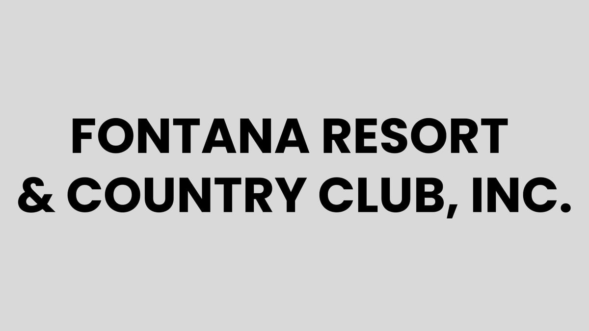 Fontana Resort & Country Club, Inc.