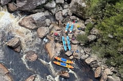 Kayaker’s leg amputated after stuck in rocks