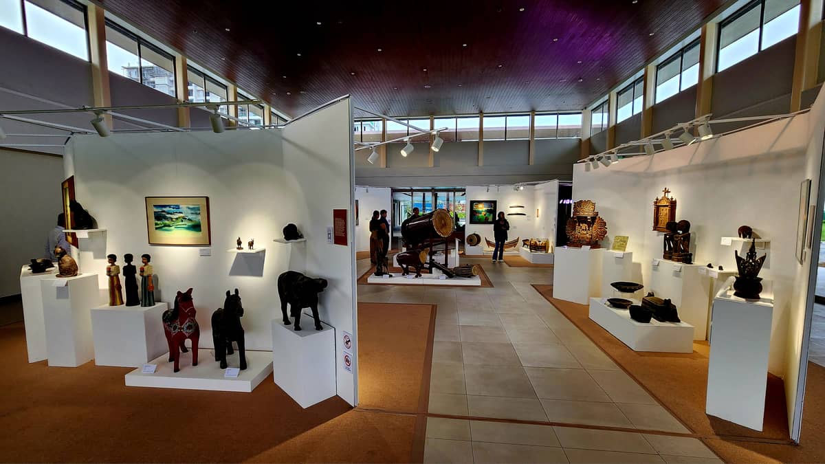 Kuwentong Kahoy  exhibit at the Pavilion at Sevina Park in Biñan, Laguna.