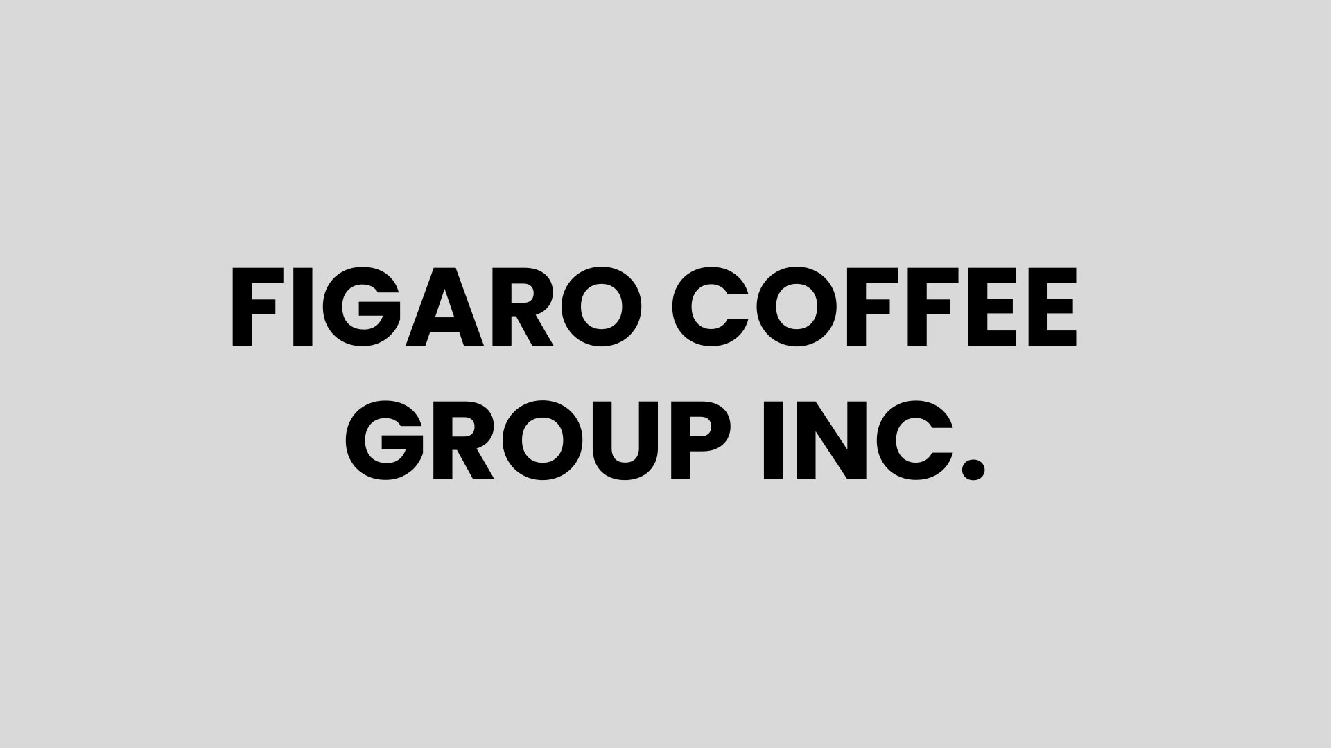 Figaro Coffee Group Inc.