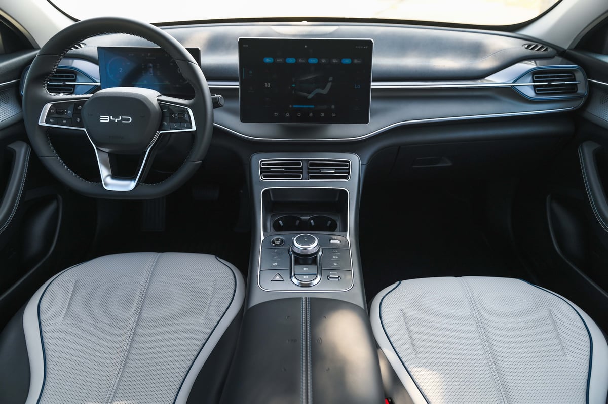 The premium trims feature a 12.8-inch rotating touchscreen for  an intuitive interface of seamless navigation and entertainment.