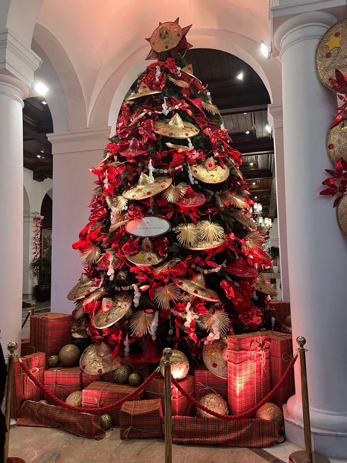 The Manila Hotel Christmas tree.