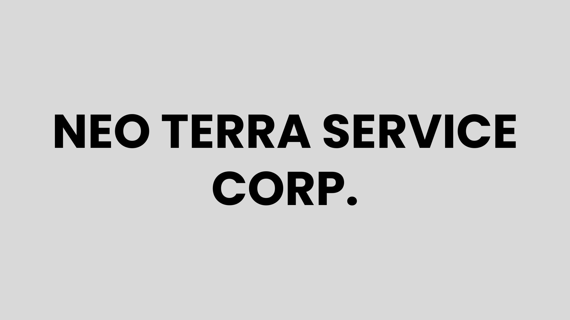 Neo Terra Service Corp.