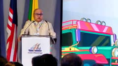 Government Service Insurance System president and general manager Jose Arnulfo ‘Wick’ Veloso delivers the welcome address during the ASEAN Social Security Association Conference and Board Meetings. Veloso, who also sits as ASSA vice chairperson, emphasizes to the delegates the importance of engagement and dialogue in the three-day event.