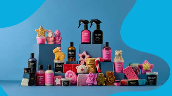 Holiday collection by LUSH.
