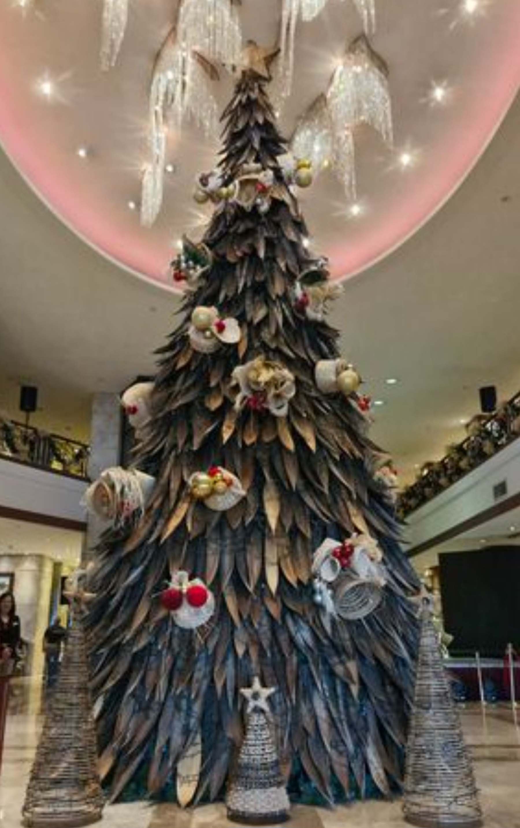 Marco Polo Plaza Hotel’s Tree of Hope made from coconut takong material.