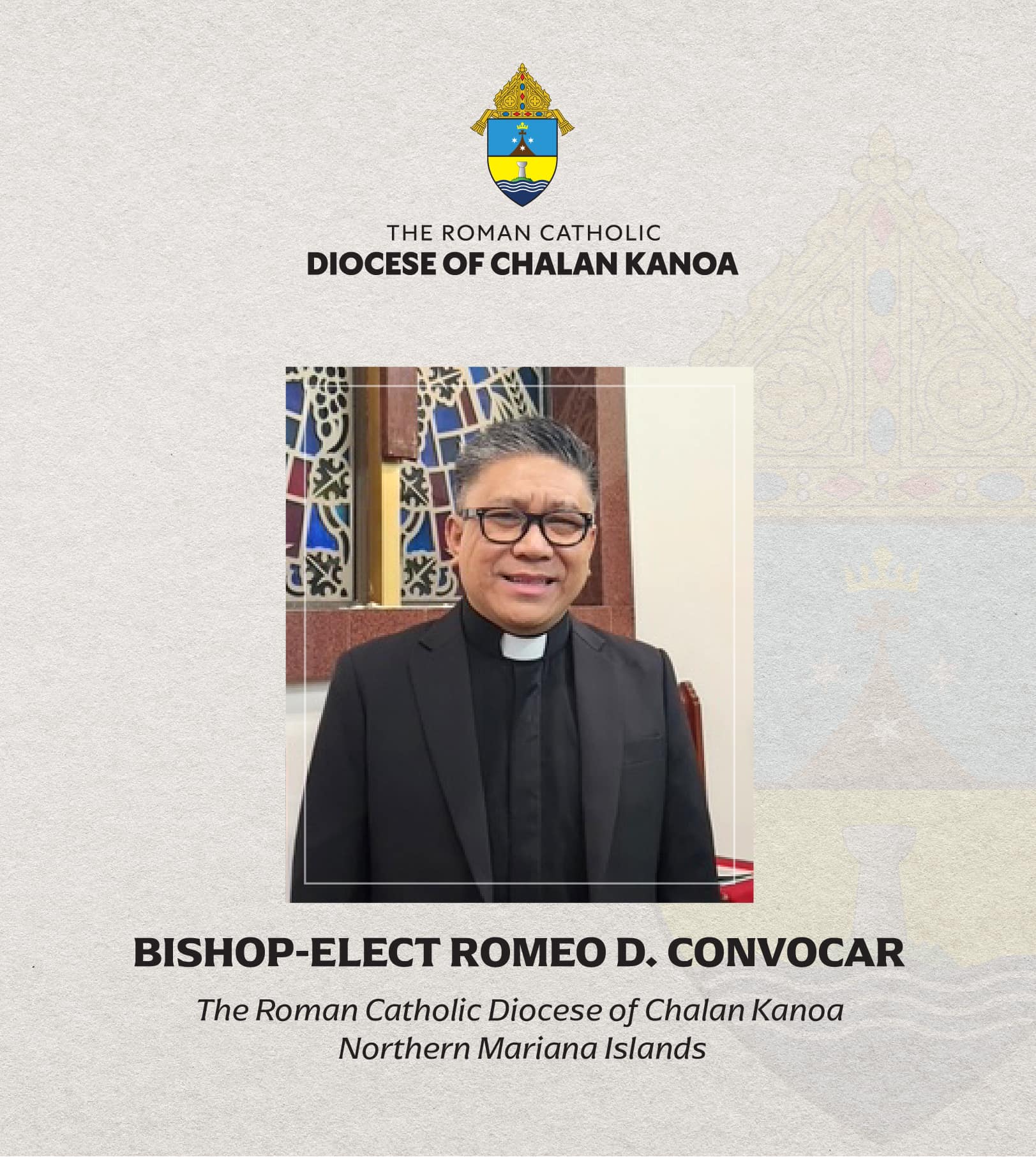 Filipino priest named new bishop in Northern Mariana diocese