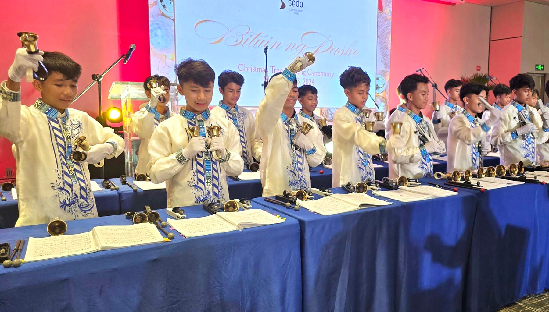 The Sisters of Mary Boystown Minglanilla Handbell Ringers.