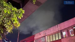 Residents seek refuge as fire hits Barangay 310, Sta. Cruz Manila