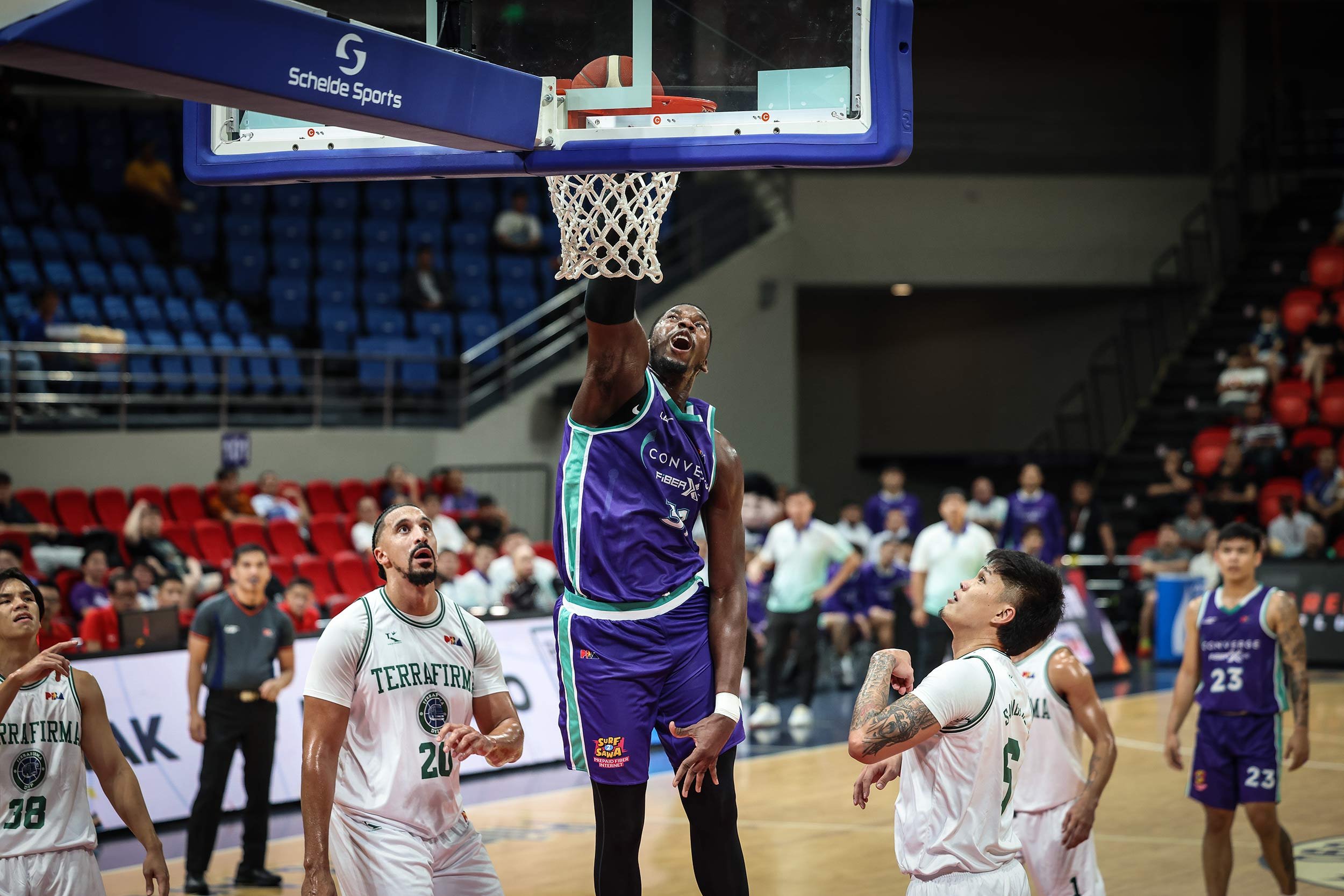 SHOW OF FORCE: Overhauled Converge sizzles early, rips Terrafirma by 29