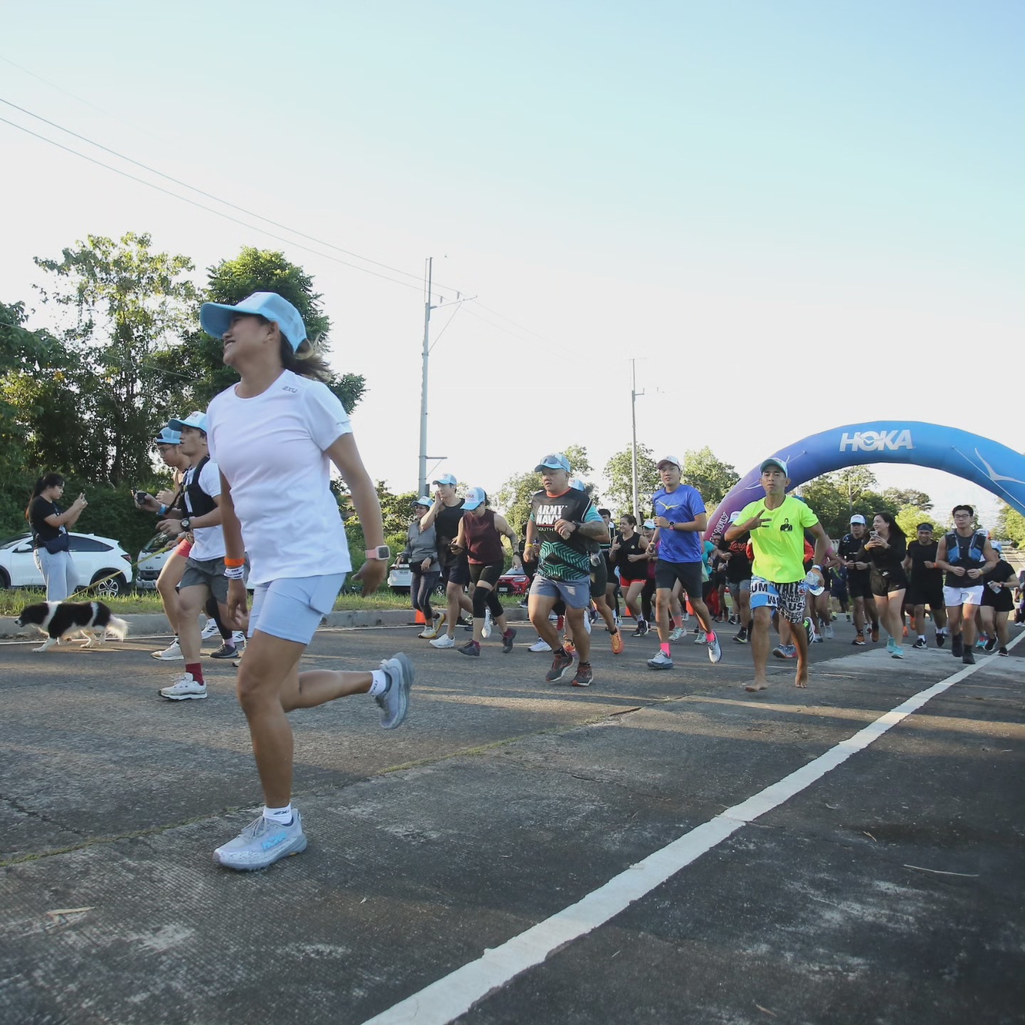 HOKA runners enjoy trail running