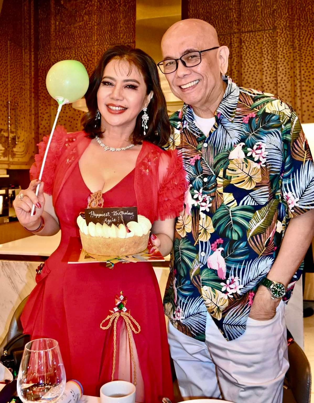 The birthday celebrator, columnist, host and Roberto Bobby Alvarez.
