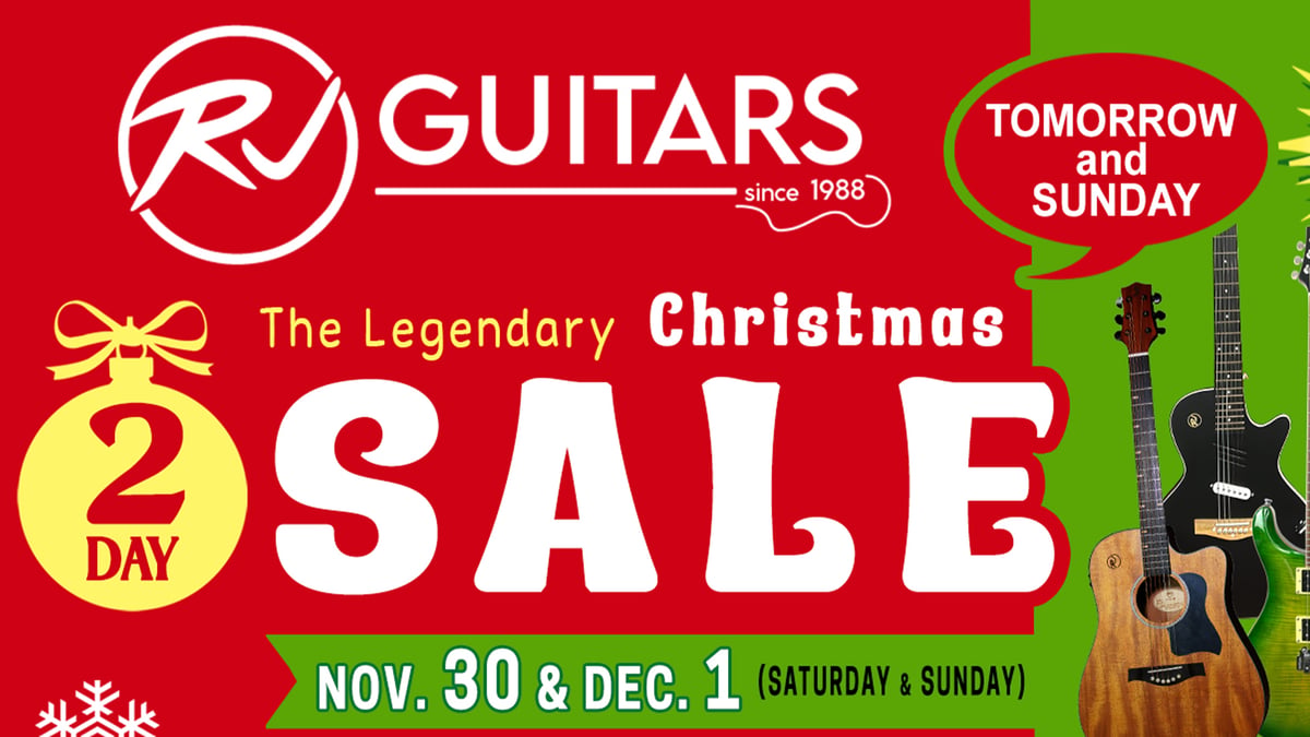 RJ Guitars Christmas Sale