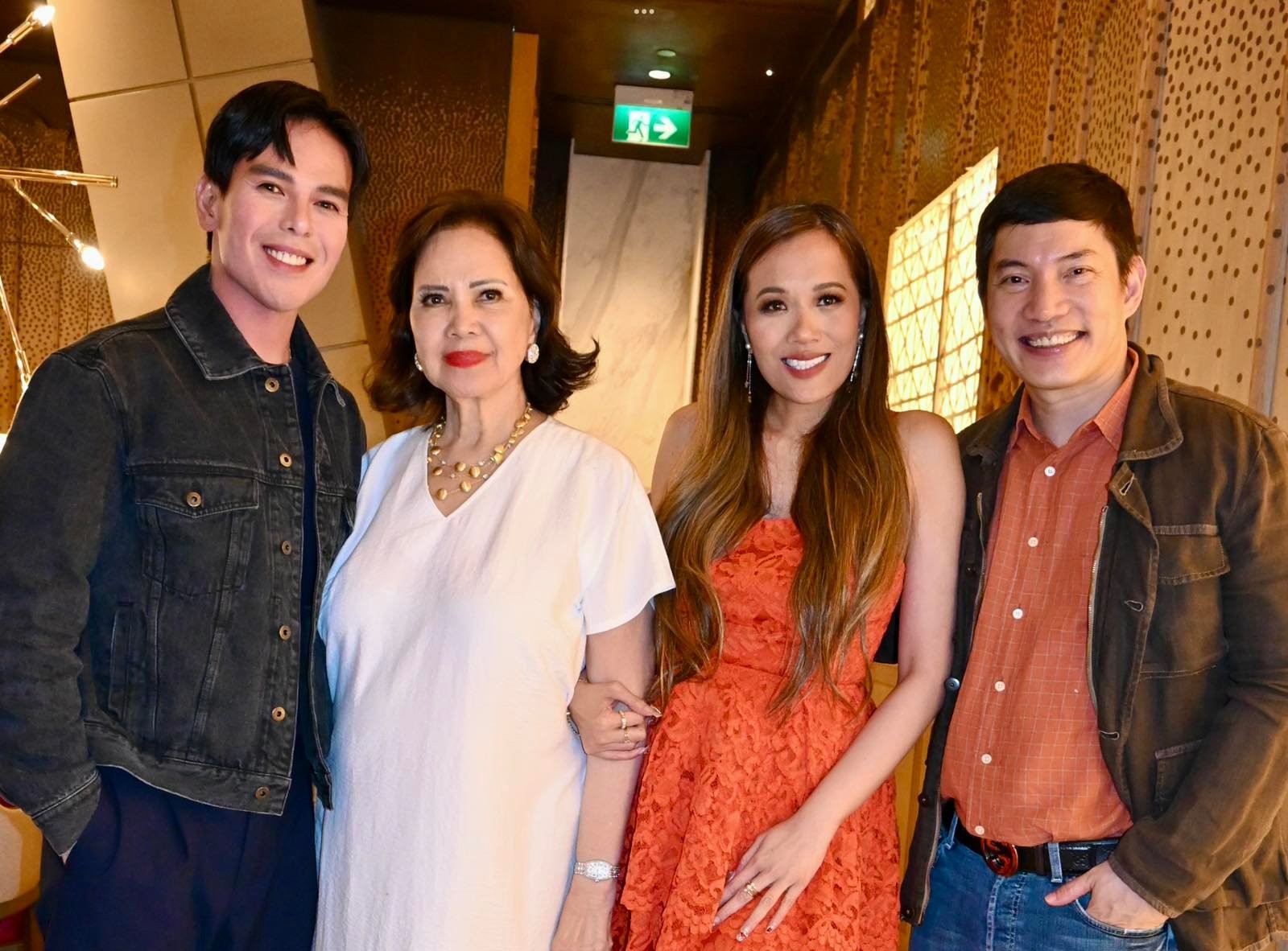 AJ Olpindo, Nini Licaros, Irene and Caloy Montemayor.