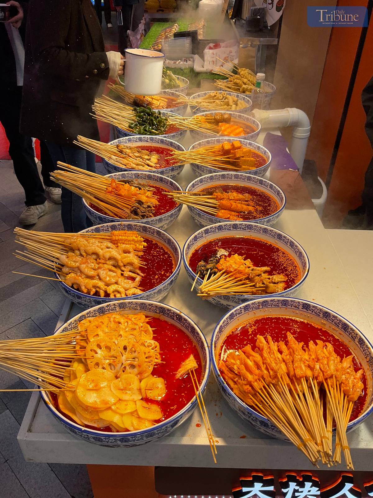 Exotic street food in China