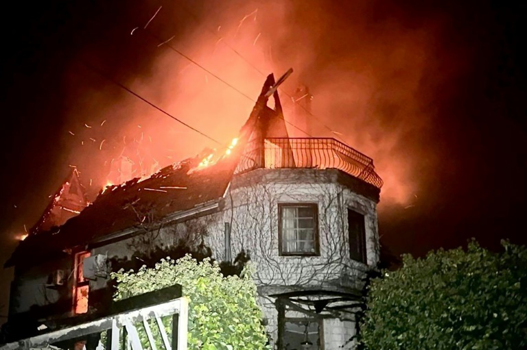 Hundred drones attack Ukraine wounding eight