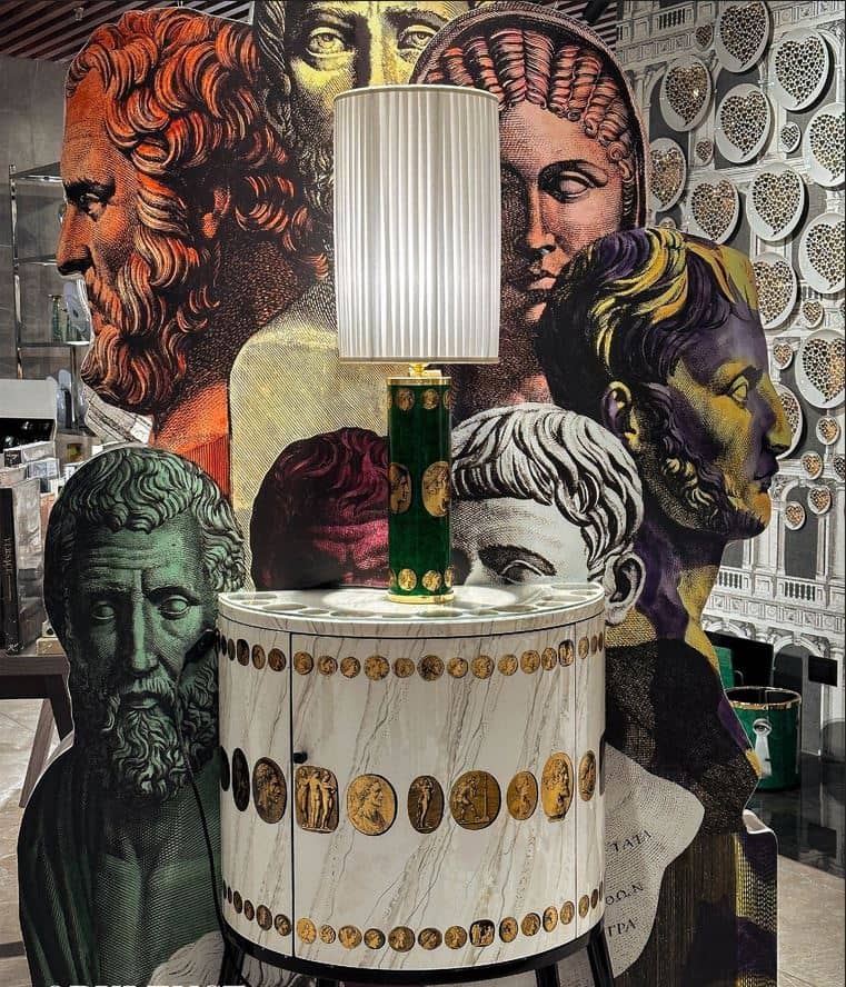 CYLINDRICAL Lamp Base from Fornasetti.