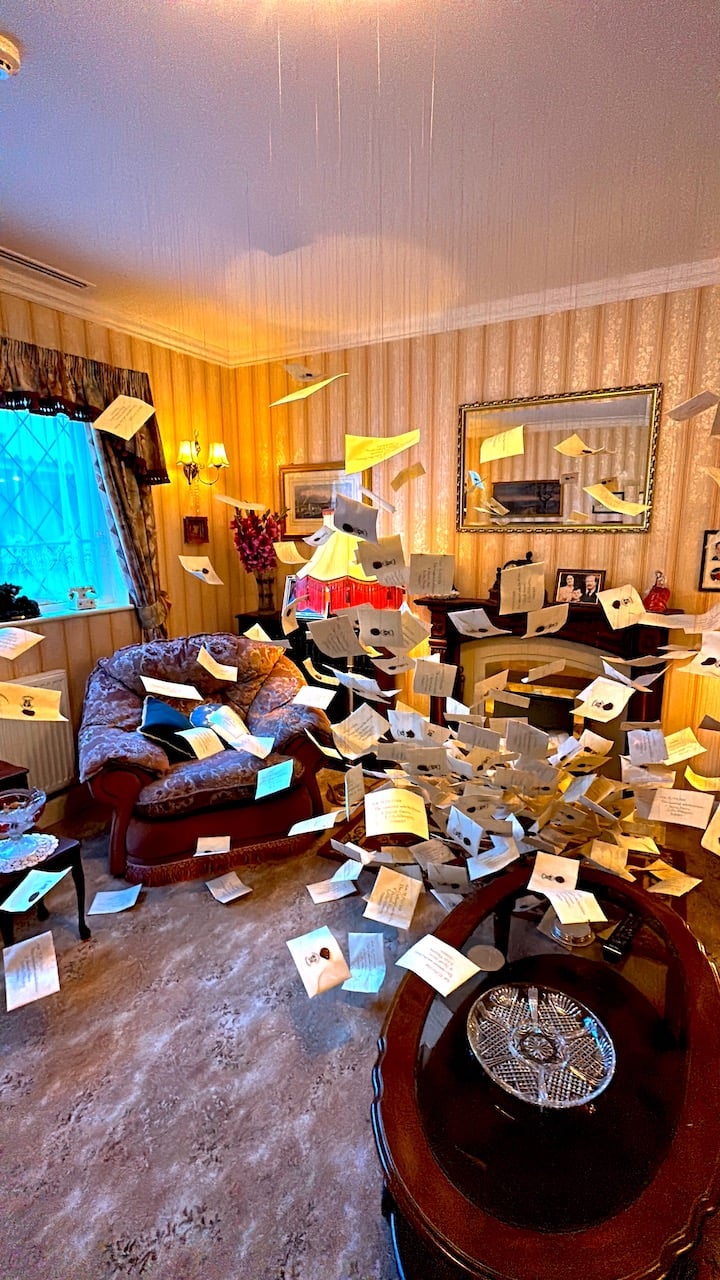 Inside the 4 Privet Drive home of the Dursleys.