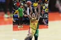 Clint Escamis and the Mapua Cardinals run away with an 84-73 Game 1 victory over Saint Benilde in their Season 100 NCAA basketball best-of-three finals series Sunday at the Smart Araneta Coliseum.