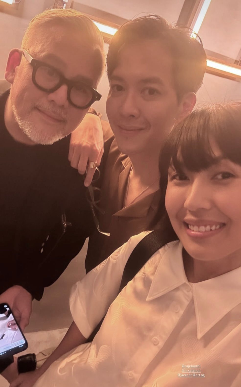Rajo Laurel, Nix Alanon and Liz Uy.