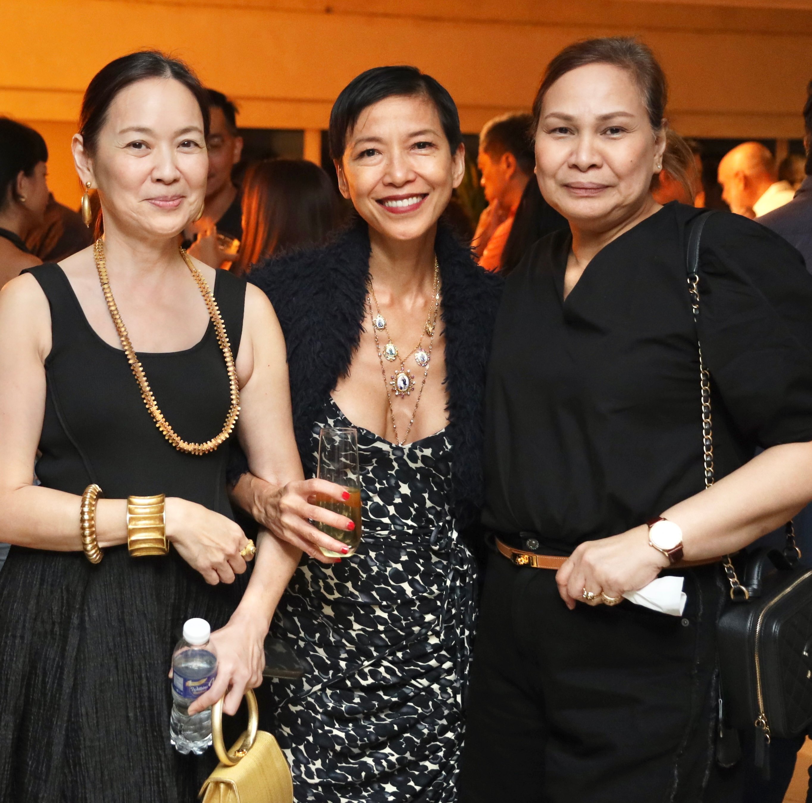 Hetty Que, Feli Atienza and Lori Juvida.
