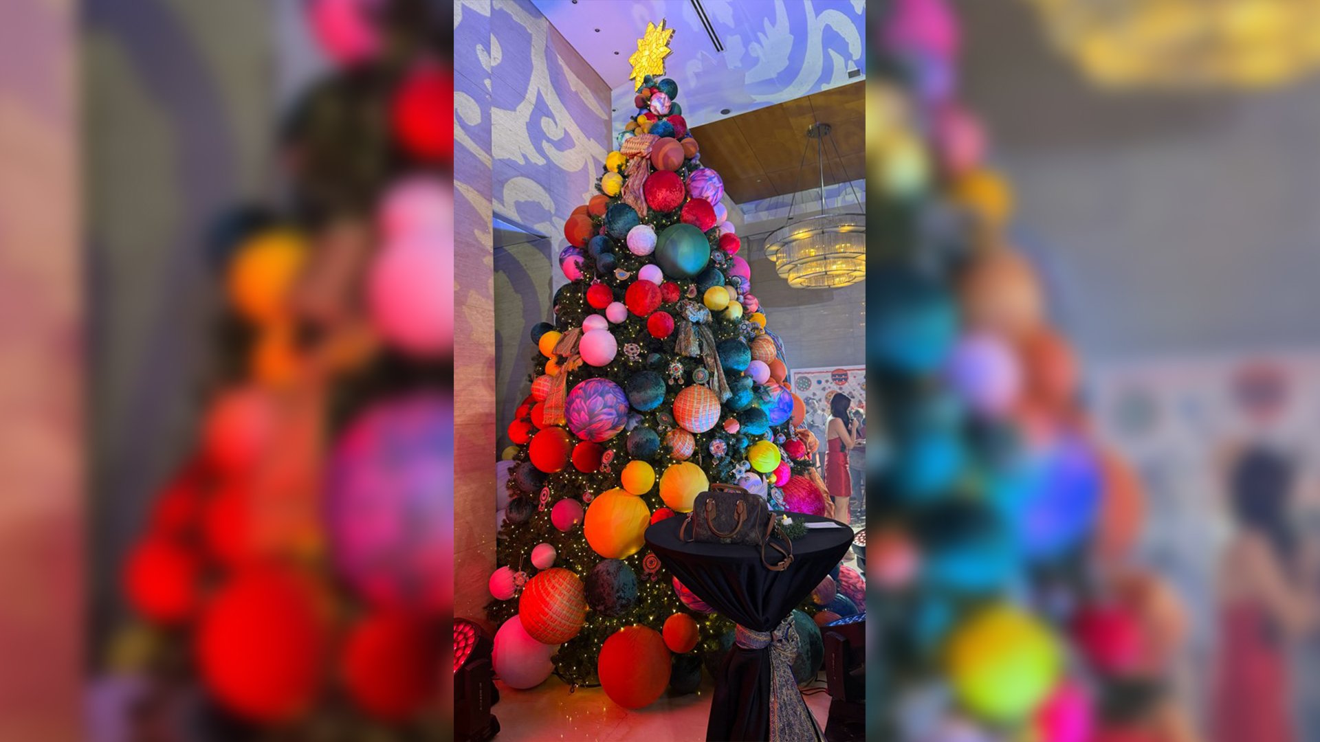 Christmas lights illuminate Joy~Nostalg, highlight sustainability