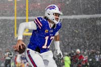 Allen sparkles in snow for Bills