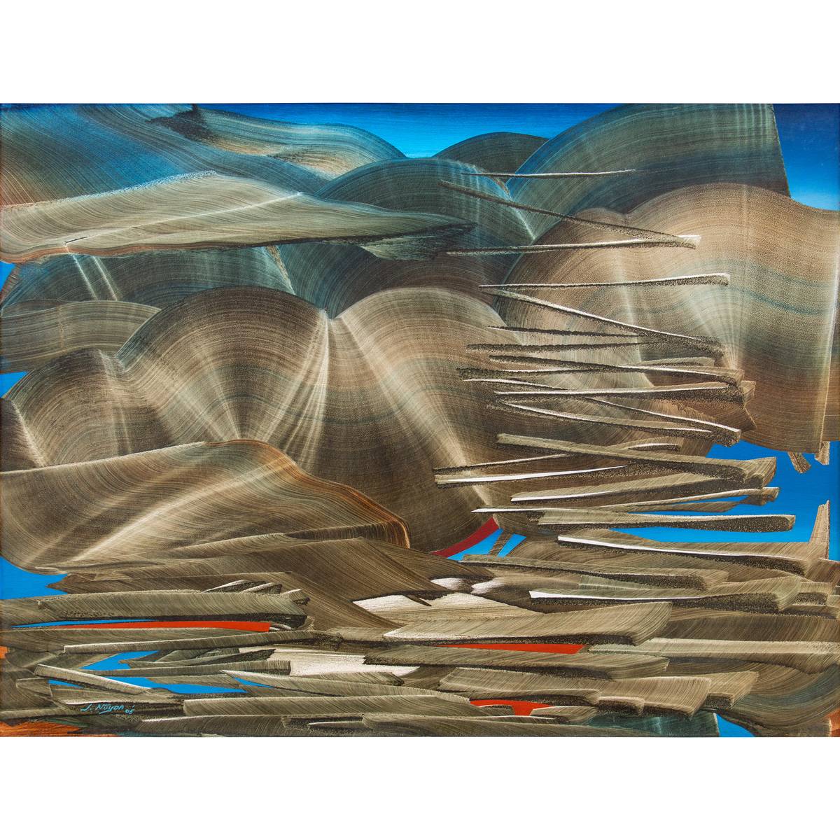 ‘Mindscape Search: Stairway’ by Justin Nuyda, 2005, estimated P6,000,000 to P7,000,000.